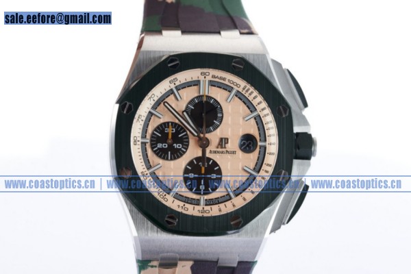 1:1 Clone Audemars Piguet Royal Oak Offshore 2018 SIHH "Combat" Watch Steel 26400SO.OO.A054CA.01(JF) - Click Image to Close